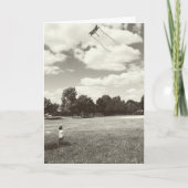 Carte Hope Inspiration Enfant volant Kite Sunny Day (Devant)