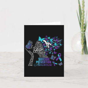 Carte Hope Love Suicide Prevention Sensibilisation Papil