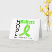 Carte Hope Matters Lymphoma non-Hodgkins (Ruban bijouté) (Fleur jaune)