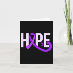 Carte Hope Purple Ribbon Heimerheimer's Disease Awards