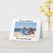 CARTE HOPE RETIREMENT IS LIKE A DAY AT THE BEACH (Fleur jaune)