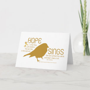 Carte Hope Sings Gold