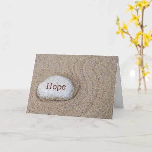Carte Hope Stone in Sand (Fleur jaune)