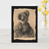 Carte Hopi américain Vintage (Fleur jaune)