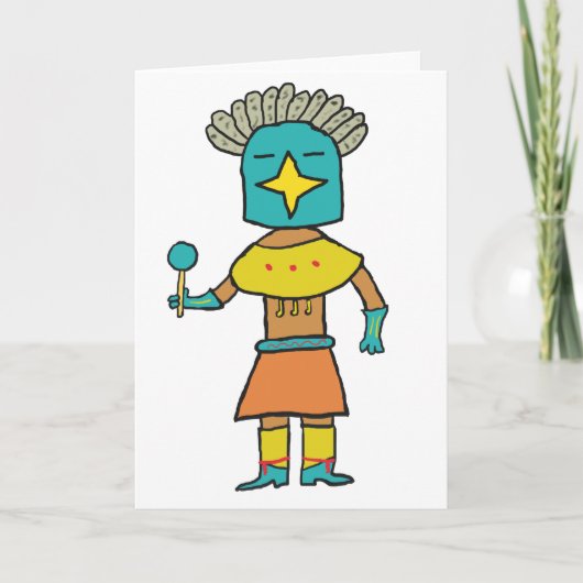 Carte Hopi Doll Blue Star Kachina (Devant)