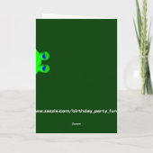 Carte Hoppy Birthday (Dos)