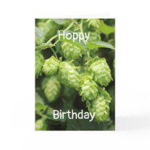 Hoppy Birthday greeting: gibier hops