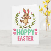 Carte Hoppy Easter Animal Friend Card (Fleur jaune)