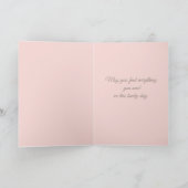 Carte Hoppy Easter Bunny & Tulips Card (Intérieur)