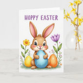 Carte Hoppy Easter Friend Card (Fleur jaune)
