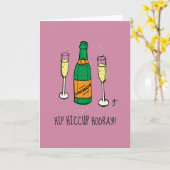 Carte Hoquet de hanche horray ! (Fleur jaune)