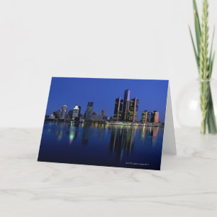 Carte Horizon de Detroit la nuit
