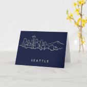 Carte Horizon de Seattle (Fleur jaune)