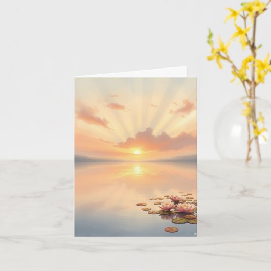 Carte Horizons de trait (Fleur jaune)