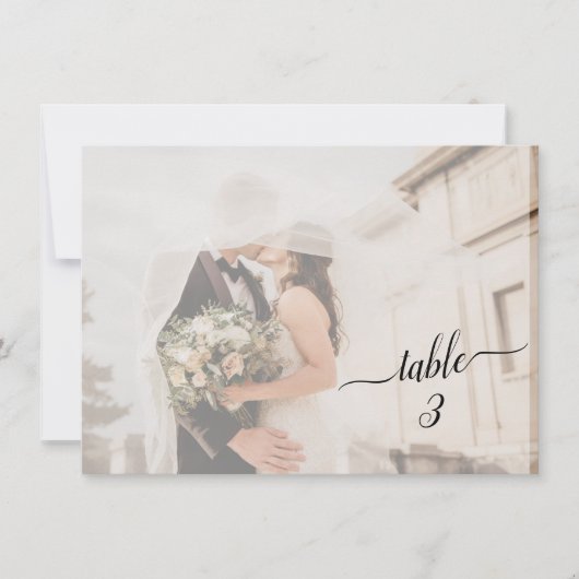 Carte Horizontal ✨ belle photo de Mariage de couple défr (Devant)