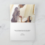 Carte Horizontal Rustic mariage merci photo collage (Intérieur)