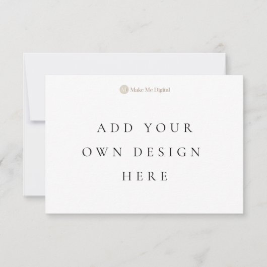 Carte horizontale de 3,5 x 5 pouces avec enveloppe (Devant)