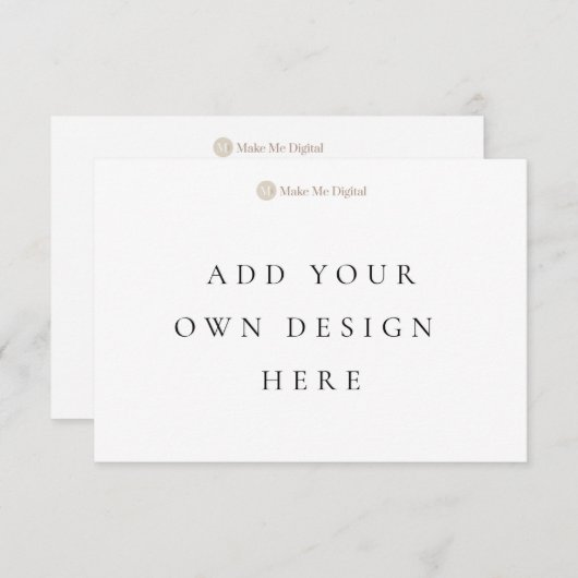 Carte horizontale de 3,5 x 5 pouces avec enveloppe (Devant / Derrière)