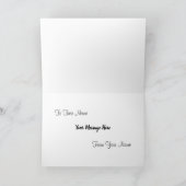 Carte horizontale personnalisable drapeau albanais (Intérieur)