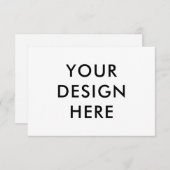 Carte horizontale personnalisée 3,5 x 5 pouces ave (Devant / Derrière)