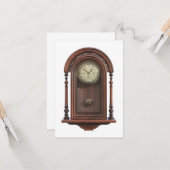 Carte Horloge antique (Devant/Arrière en situation)