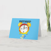 Carte Horloge d'alarme à la retraite (Devant)