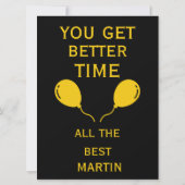 Carte Horloge de Cuckoo Joyeux 80e anniversaire (Dos)