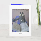 Carte horloge de retraite, (Dos)