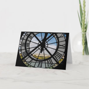 Carte Horloge géante en verre au Musée d'Orsay - Paris