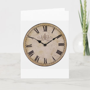 Carte Horloge murale vintage