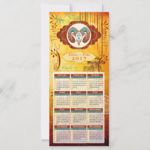Carte Horoscope Calendrier 2017 ~ Aries
