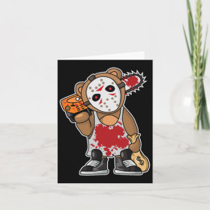 Carte Horreur Monster Lazy Costume Halloween Drôle