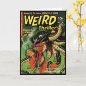 Carte Horror Comic : Frissons bizarres 4 (Fleur jaune)