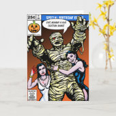 Carte Horror Comic Style Anniversaire (Fleur jaune)