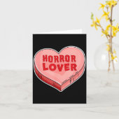 Carte Horror Lover Candy Heart Valentines Day Halloween  (Fleur jaune)