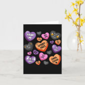 Carte Horror Soky Candy Heart Valentines Day Lover Tee H (Fleur jaune)