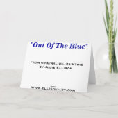 Carte Hors du bleu (Dos)