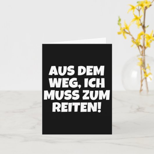 Carte Hors Du Chemin, Je Dois Faire De L'Équitation ! (Fleur jaune)