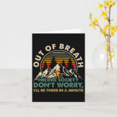 Carte Hors du souffle La société ne s'inquiète pas Je ne (Fleur jaune)