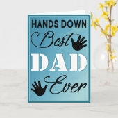 Carte Hors Fête des pères du meilleur papa (Fleur jaune)