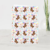Carte Horse Birthday Card in White (Dos)