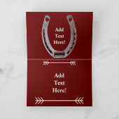 Carte Horse Cowboy Boots Sunflowers Rustic Barque (Intérieur)