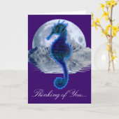 Carte HORSE de la mer brillante Pensée de vous série de  (Fleur jaune)