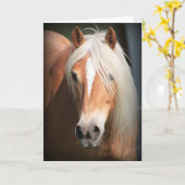 Carte Horse d'Haflinger (Fleur jaune)