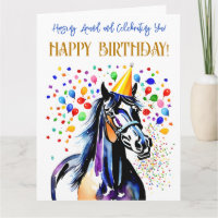 Horse fête d'anniversaire thématique drôle