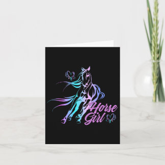 Carte Horse Girl Equestrier Rider Dit Horseback Ridin