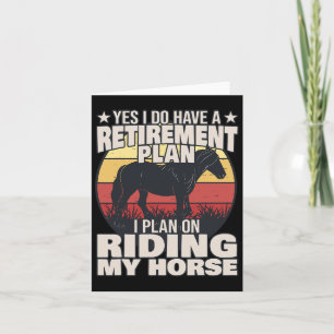 Carte Horse Rider - Plan de retraite - Équitation