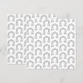 Carte Horse Riding Gang Horseshoe Imprimer (Devant / Derrière)