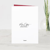 Carte Horse Wearing a Red Graduation Cap (Dos)