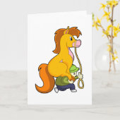 Carte Horse with Boy.PNG (Fleur jaune)